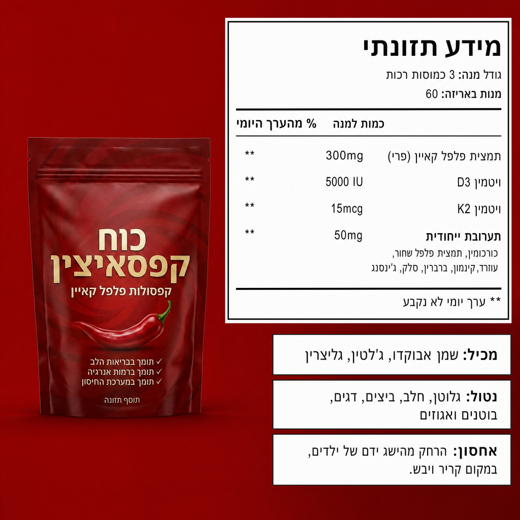 פורמולת קפסאיצין מתקדמת